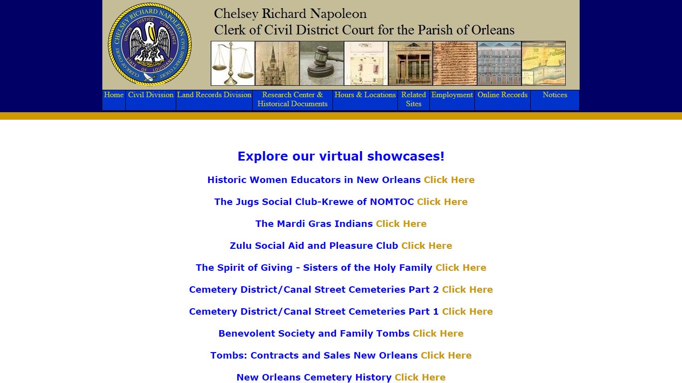 Online Records - Orleans Parish Civil Clerk of Court